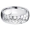 Titanium Wedding Ring - Soccer Wedding Band - Titanium Wedding Band - Clean Casting Jewelry