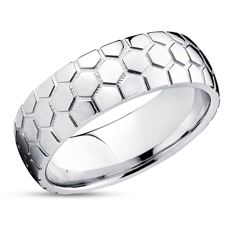 Titanium Wedding Ring - Soccer Wedding Band - Titanium Wedding Band - Wedding Ring