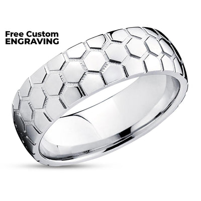 Titanium Wedding Ring - Soccer Wedding Band - Titanium Wedding Band - Wedding Ring
