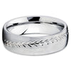 Baseball Wedding Band - Cobalt Wedding Ring - Baseball Wedding Ring - Brush - Clean Casting Jewelry
