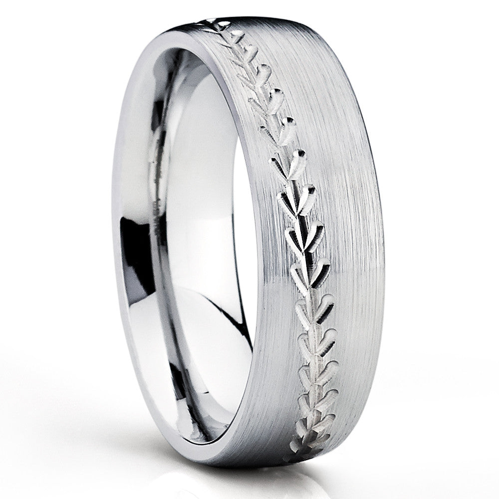Baseball Wedding Band Titanium Ring Baseball Ring Titanium