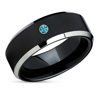 Black Tungsten Wedding Ring - Black Wedding Ring - Tungsten Wedding Ring - Black Ring