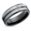 Black Wedding Ring - Black Tungsten Ring - Black Tungsten Band - Wedding Ring