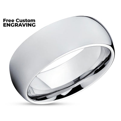 Silver Tungsten Wedding Band - Tungsten Wedding Ring - Wedding Band - Wedding Ring