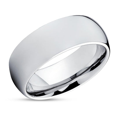 Cobalt Wedding Ring - Cobalt Wedding Band - Silver Wedding Ring - Cobalt Ring