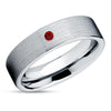 Ruby Wedding Ring - Tungsten Wedding Ring - Tungsten Wedding Band - Wedding Ring