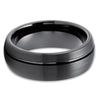 Black Wedding Ring - Black Wedding Band - Men's Ring - Women's Ring - Tungsten Ring