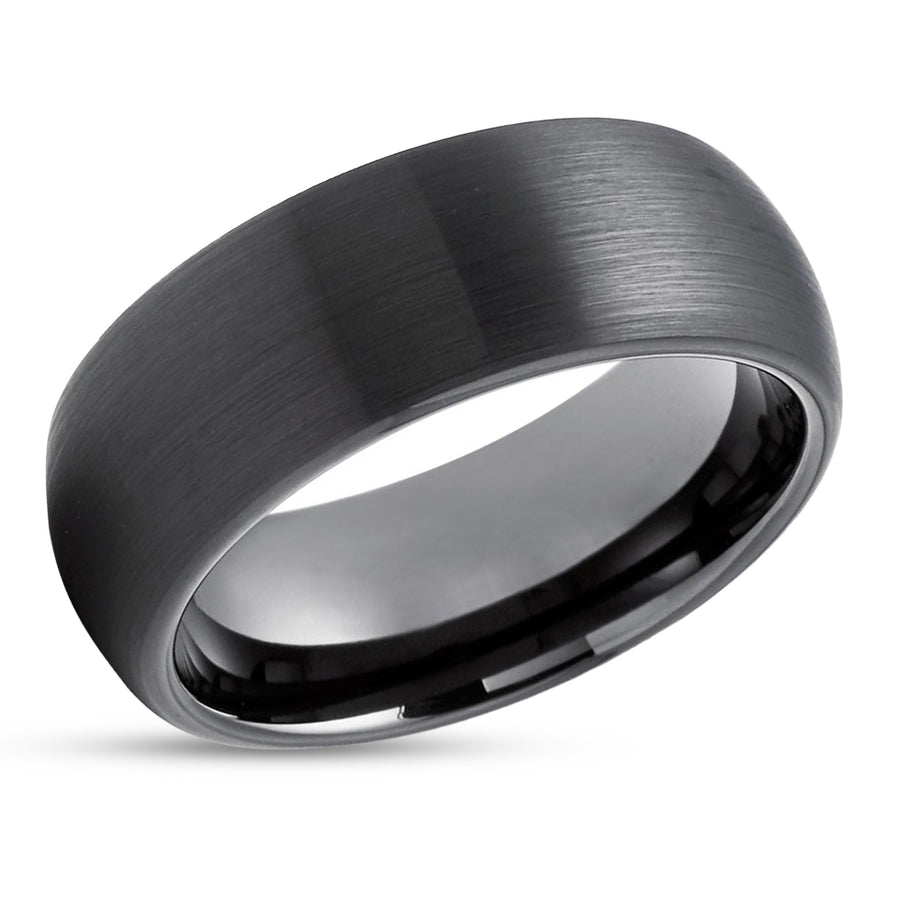 Man's Wedding Ring - Women's Wedding Ring - Tungsten Wedding Band - Gunmetal Ring