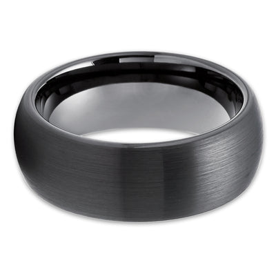 Man's Wedding Ring - Women's Wedding Ring - Tungsten Wedding Band - Gunmetal Ring