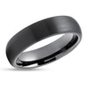 Black Tungsten Wedding Ring - Gunmetal Wedding Ring - Black Wedding Ring - Rind