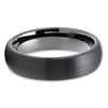 Black Tungsten Wedding Ring - Gunmetal Wedding Ring - Black Wedding Ring - Rind