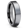 Gunmetal Wedding Ring - Black Wedding Band - Gray Tungsten Ring - Engagement Ring