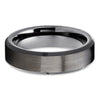 Gunmetal Wedding Ring - Black Tungsten Ring - Tungsten Wedding Band - Wedding Ring