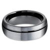 Black Tungsten Ring - Black Wedding Ring - Tungsten Wedding Band - Engagement Ring