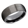 Gunmetal Wedding Ring - Black Tungsten Ring - Tungsten Carbide ring - Wedding Band