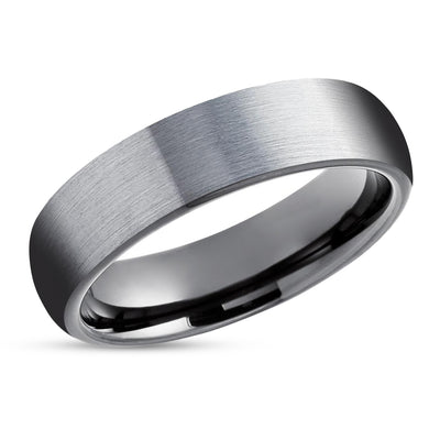 Gunmetal Wedding Ring - Tungsten Wedding Band - Gray Wedding Ring - Wedding Ring
