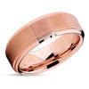Rose Gold Tungsten Ring - Rose Gold Tungsten - Tungsten Wedding Band - Rose Gold