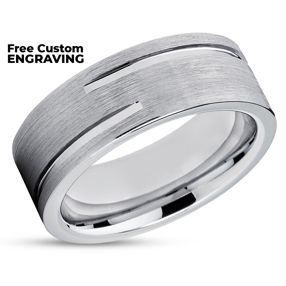 Man's Wedding Ring - Man's Tungsten Ring - Man's Tungsten Band - Wedding Band
