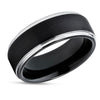 Black Tungsten Wedding Band - Black Tungsten Wedding Ring - Black Wedding Ring - Ring
