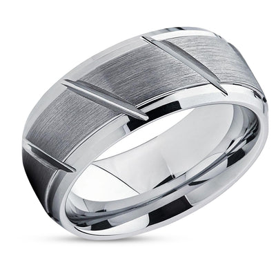 Tungsten Wedding Band - Tungsten Carbide Ring - Tungsten Wedding Band - Silver Ring