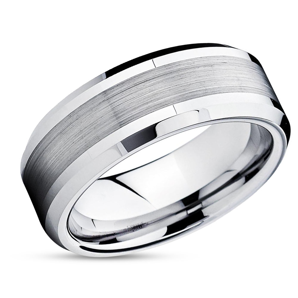Cobalt Wedding Band - Men's Cobalt Rung - Cobalt Chrome Ring - Beveled