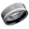 Gunmetal Wedding Band - Black Tungsten Ring - Tungsten Wedding Ring - Ring - Band