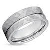 Man's Wedding Ring - Tungsten Wedding Ring - Silver Tungsten Ring - Wedding Ring - Band