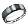 Meteorite Tungsten Ring - Tungsten Wedding Band - Tungsten Carbide - Men's
