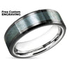 Meteorite Tungsten Ring - Tungsten Wedding Band - Tungsten Carbide - Men's