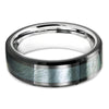 Meteorite Tungsten Ring - Tungsten Wedding Band - Tungsten Carbide - Men's - Clean Casting Jewelry