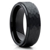 Black Tungsten Ring - Black Tungsten - Tungsten Wedding Ring - Black Band - Clean Casting Jewelry