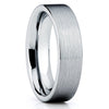 Cobalt Wedding Band - Brush - Silver Cobalt Ring - Cobalt Chrome Ring - Clean Casting Jewelry